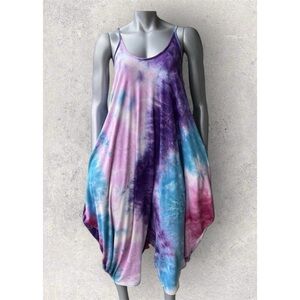 Tie Dye Harem Jumpsuit 2XL